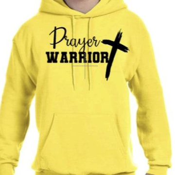 Prayer Warrior Hoodie Yellow