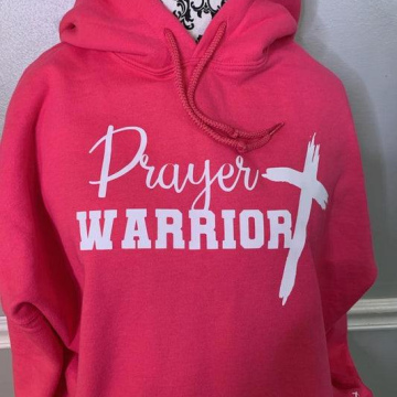 Prayer Warrior Hoodie Pink