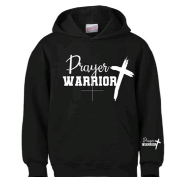 Prayer Warrior Hoodie Black